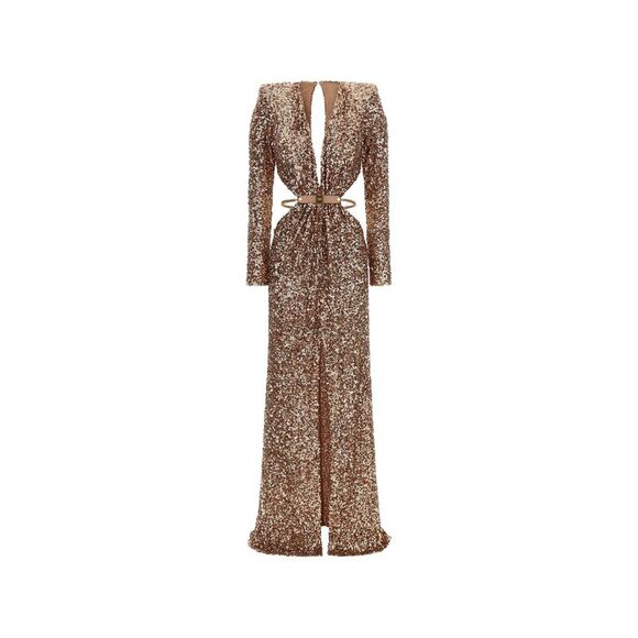 Elisabetta Franchi Neutrals Dresses - Evening Dresses Women